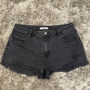 Black High Rise shorts from PacSun